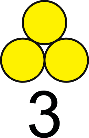 three yellow dots