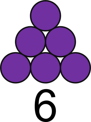 six purple dots