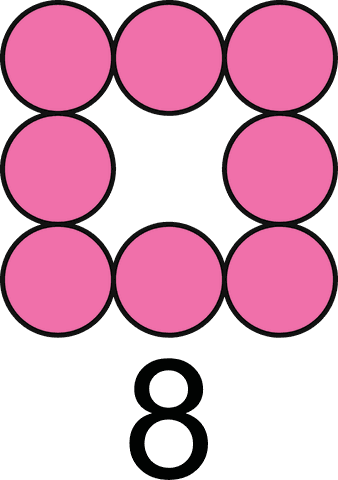 eight as eight dots