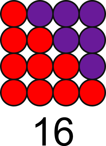 sixteen as a four by four square